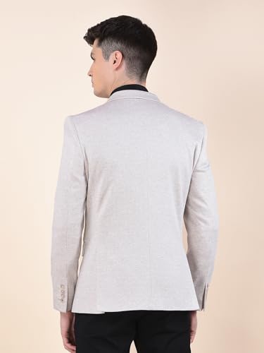 Image of Cantabil Blazer for Men | Premium Casual Blazer Slim Fit Notched Collar Terry Rayon Stretch Fabric Self Design Pattern (P MBZC00095)