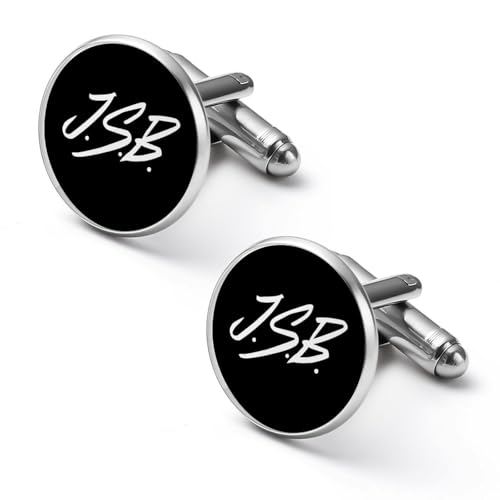 1ペア カフスボタン 三代目 J Soul Brothers ラウンド型 CUFFLINK スーツ用 シャツアクセサリー メンズ フォーマル ビジネス プレゼント 紳士用 シルバー 合金 アンティーク風 おしゃれ ギフト
