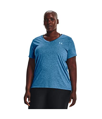 Image of Under Armour Plus Size Tech Solid Short Sleeve V-Neck