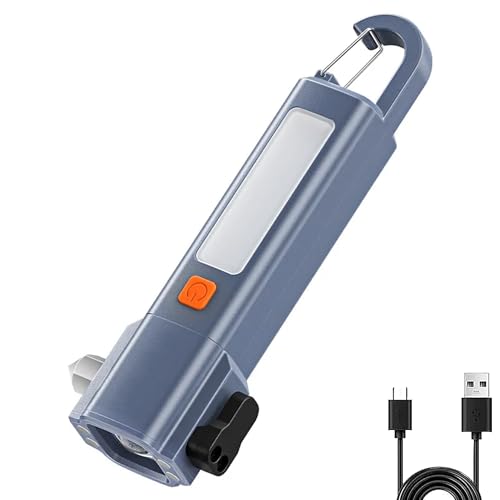 Kliffoo Rechargeable LED Torch Light,Emergency Use LED Flashlight, 3 in 1 Portable Handheld...