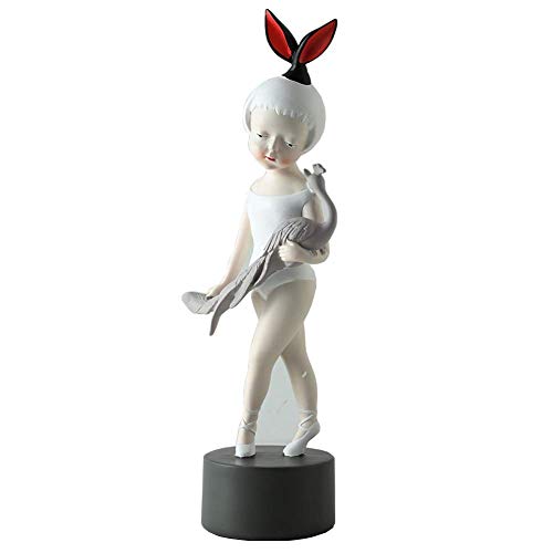 Figurine élégante fille princesse et ornement de table pour décoration de chambre d'enfant