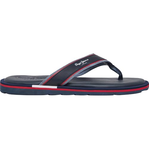 Tongs Barrel Pepe Jeans Navy anti frottement pour pieds sensibles en été