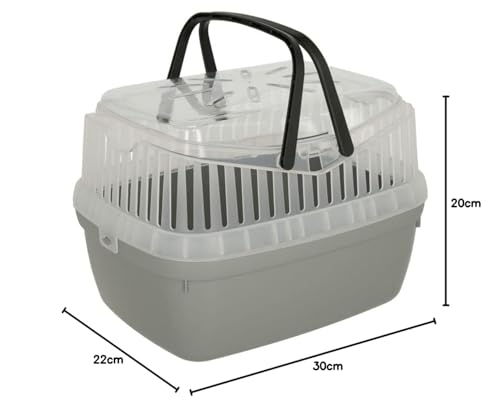 Kerbl 82735 Transportbox Portobello, Kleintiere Welpen Kitten, 30x23x23cm