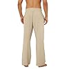 Puimentiua Cotton Linen Pants Men Casual Loose Fit... #4