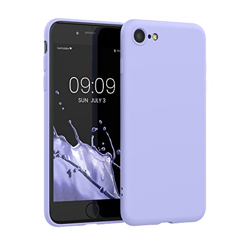kwmobile 対応: Apple iPhone SE (2022) / SE (2020) / 8 / 7 ケース - 極薄 衝撃吸収 TPU シリコンケース - マイクロファイバー 加工