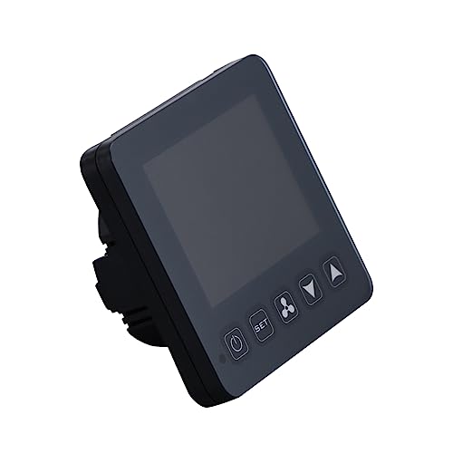 BAZEITFLOW Termostato Inalámbrico Programable con Pantalla Táctil LCD para Control Central de Aire Acondicionado y Unidades Fan Coil Días y Compatible con Calefacción y Refrigeración Color