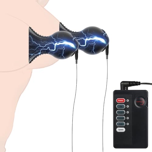 Qcpuuu Suceurs de Tétons, Ventouse pour Tétons à Stimulation Électrique avec 8 Modes et 19 Intensités, Jouet Sexuelle Adulte Hard, Electrostimulation Sexuel