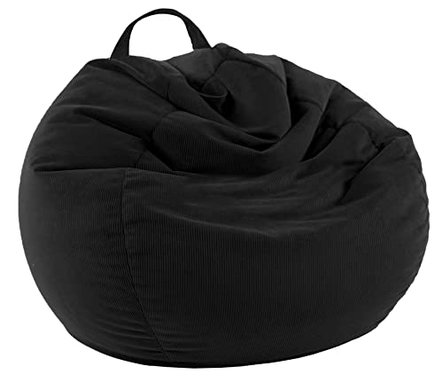 Image of LPMOERA Stuffed Animal Storage Bean Bag Chair Cover (No Filler) For Kids and Adults.Pets Dogs/Cats Lazy Beds.Soft Premium Corduroy Stuffable Bean Bag For Organizing Children Plush Toys or Memory Foam