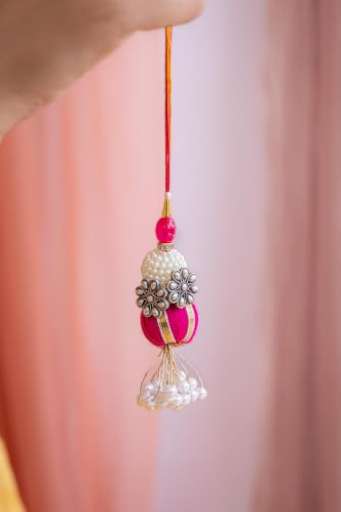 Women's 925 Sterling Silver Mini Flower Toe Ring Lumba Rakhi