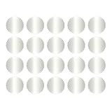 Notarsiegel – 100 Stück Professioneller Dokumentenstempel | Blanko-Zertifikat Versiegeln | Wafer-Zahnradetiketten Für Die Beurkundung Von Rechtsdokumenten Im Büro, Die Beglaubigung Und Den Administrat