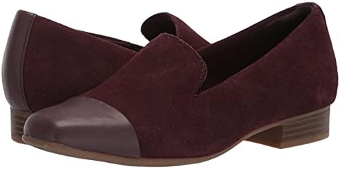 Clarks Women's Tilmont Step Loafer, Burgundy Suede, 7.5 | Image 6