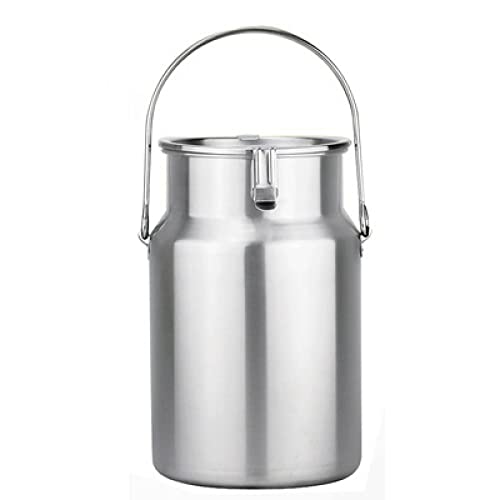 Seau à lait hermétique 3L en inox 304 avec poignée ergonomique anti-fatigue