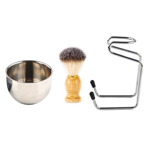 1 Set Shaving Kit, Shaving Brush 3-in-1 Men Beard Washing Brush T...