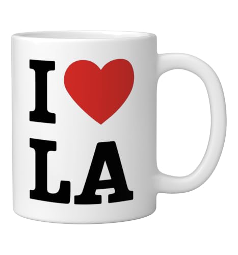 Taza de cerámica con diseño I Love LA, 11oz miniatura 2