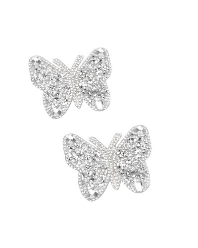 Image of ZGMYC Sparkly Rhinestones Metal Chain Nipple Cover with Tassel, Reusable Adhesive Pasties Sexy Bra Body Chain