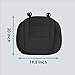 FH Group Car Seat Cushion – Durable PU Leather Car Seat Cushions, 2 Piece Front Set Car Seat Cushion, Bottom Seat Protector, Water Resistant Car Seat Cover for Sedan, Truck, SUV Black