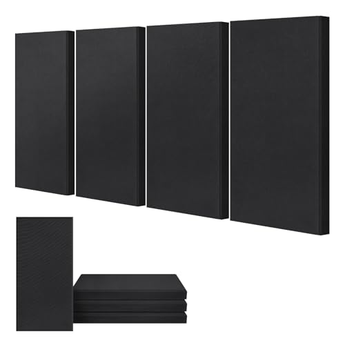 UMIACOUSTICS 4 PCS Acoustic Panels, 2“ Thick 23.6' x 11.8' Fiberglass Sound Proof Wall Panels...