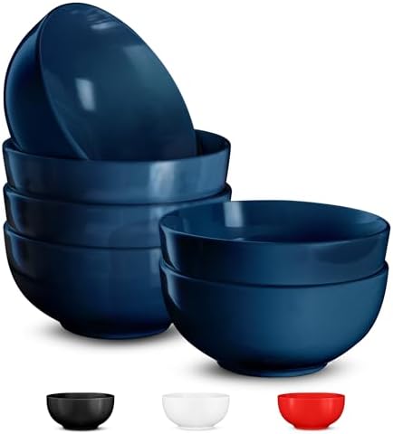 Display 6 Piece 6 Inch 24oz Stoneware Cereal Bowl Set In Hunter Green - View #11