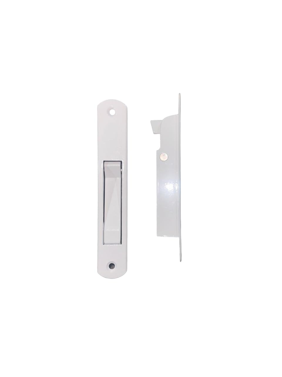 Aluminium Upvc Touch Lock for UPVC Sliding Windows Pack of 1 Pair Touch Keypad (Left and Right) (2pcs) with 2pcs Keep, White