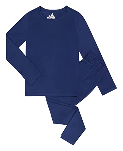Arctic Layerz Boys Thermal Underwear Set For Kids And Toddlers 3 Pack Base Layer Long Johns Sets 6 Piece Multipack With Long Sleeve Tops And Leggings (Blue, 8-10) #TOP5