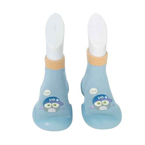Image of Infantso Lightweight Anti-Skid Sock Shoes for Babies, Kids & Toddlers - Soft Sole Breathable Cotton Sneakers with Anti-Collision Toe, Perfect for Infants' First Walking Steps, Comfortable & Safe Fit