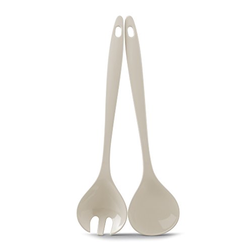 Zeal G205C Salad Servers, Cream