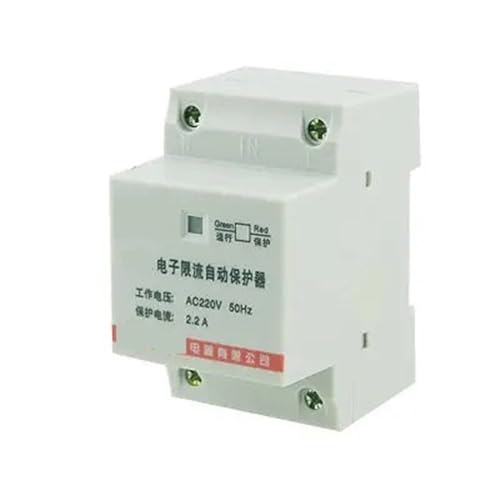 Protecteur de surcharge électronique disjoncteur rail DIN 2 pôles AC 220V 2.2A installation