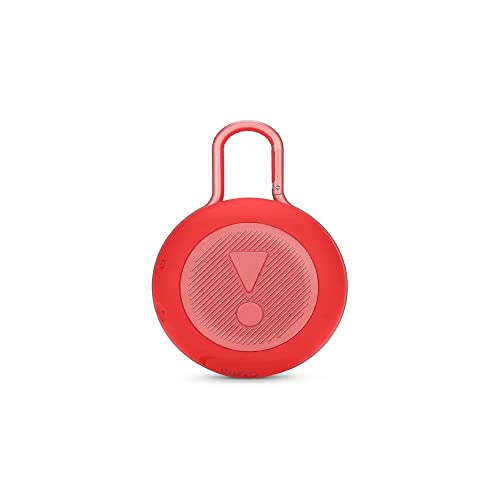 Image of JBL Clip 3, Wireless Portable Bluetooth Speaker with Mic, JBL Signature Sound, Integrated Carabiner, Vibrant Color Options with IPX7 Waterproof & AUX (Red)