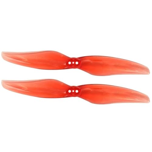 Hélices FPV 4x2.4 pour réparer le drone RC GH 4024 Clear Red