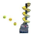 YUEWO Pickleball Machine Tennis Ball Machine Adjustable&Portable Pickleball Launcher with Auto Swing, 3 Angles & 4 Speeds AC/Batteries 26 Pickleballs Capacity