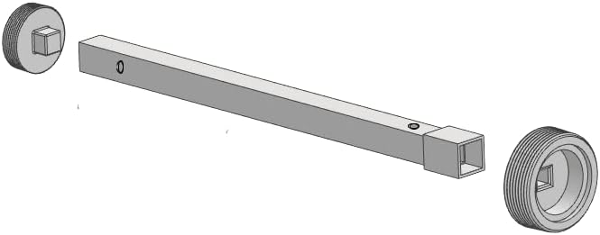 cleanout plug wrench for 1-1/2 to 2 sewer plugs