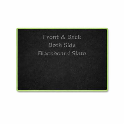 Image of YAJNAS Double Sided Blackboard Slate Chalkboard Small Slate | Pre-Writing Toys for Kids, 7x9 Inch (18x23 cm), Learning Board with Colourful Frame, Educational Writing and Drawing Tool for Kids