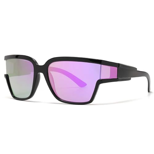 Lunettes de soleil carrées MUTYNE pour hommes et femmes avec verres miroir colorés UV400