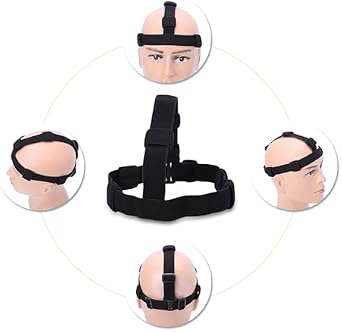 Flashlight Bracket for Headband,Headlight Band Headlight Strap Black Flashlight Headband Headlamp Band LED Headlamp Hands Flashlight Headband Replacement for Flashlight Outdoor Tools