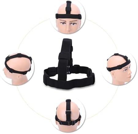 Flashlight Bracket for Headband,Headlight Band Headlight Strap Black Flashlight Headband Headlamp Band LED Headlamp Hands Flashlight Headband Replacement for Flashlight Outdoor Tools