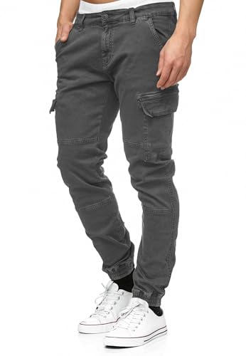 Indicode Hombres August Pantalón Cargo de algodón con 6