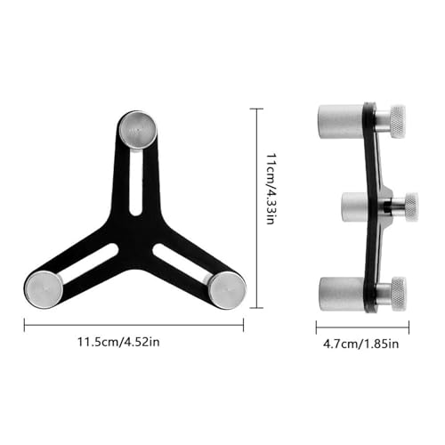 Piston Ring Squaring Tool, Universal 2-5 Inch Bore Range for Engine Ring End Gap Calibration Aluminum Alloy Stainless Steel
