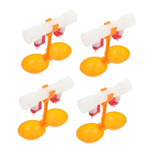WEKADRIN 10個 製 軽量 コンパクト 鶏用給水カップ 飲みやすいノズル 家禽 ウズラ 鳩対応 簡単接続 水飲み器