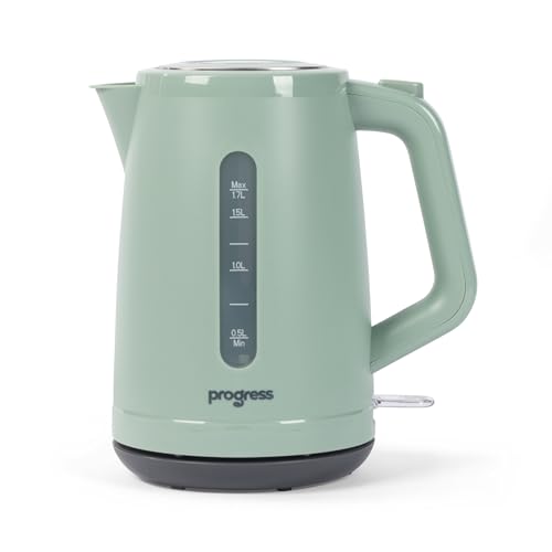Progress Neutrals Electric Kettle Fast Boil 1.7L 3000 W Jug Kettle with 360 Swivel Base Removable Limescale Filter Boil-Dry Protection Neutrals Collection 3 Year Guarantee