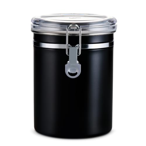 Produktfoto von Tchibo Aromadose, Kaffeedose, 500g Füllvolumen, aromadicht, Edelstahl, Schwarz