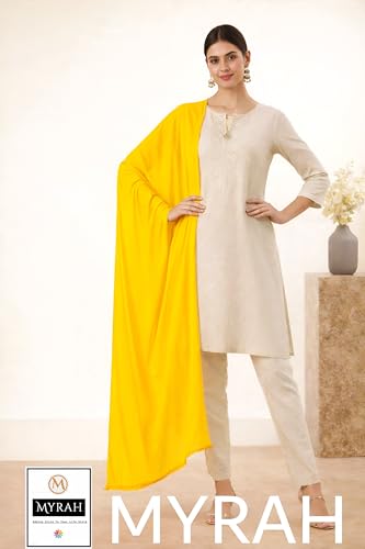 Image of MYRAH Chiffon Solid Casual Daily Use Dupatta For Women's & Girls Length - 2.50 Meter