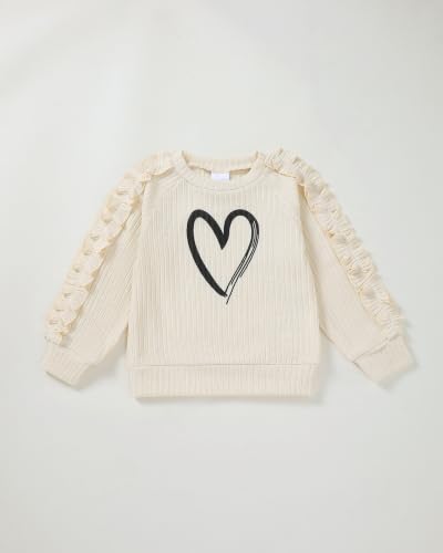 Image of SODLON Baby Toddler Girl Clothes Sweatshirt Jeans Fall Winter Outfit 12M-5T