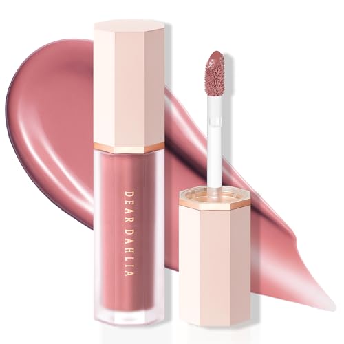 DEARDAHLIA Petal Drop Liquid Blush (Rosily) - Liquid Serum Blush, US Exclusive Color, Watercolor Finish, Hydrating, Blendable & Buildable, Lightweight Dewy Flush, Vegan Korean Makeup, 0.14 oz