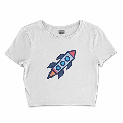 T-Shirt Blanc Femme L Court Buwtswi Ne Déforme Pas Lavage