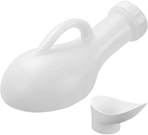 Tovee Portable Urinal for Men and Women 1200ml, Spill Proof Unisex Urinal Toilet Bottle with Snap on Lid, Male Urinals, Pee Container Men, Urinal Bottle for Car, Travel, Elderly & Incontinence