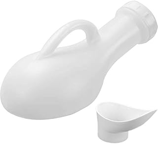 Tovee Portable Urinal for Men and Women 1200ml, Spill Proof Unisex Urinal Toilet Bottle with Snap on Lid, Male Urinals, Pee Container Men, Urinal Bottle for Car, Travel, Elderly & Incontinence