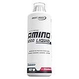 Best Body Nutrition Amino Liquid 5000 Cranberry, hochwertiges Protein als Liquid, Aminisäuren, 1000 ml