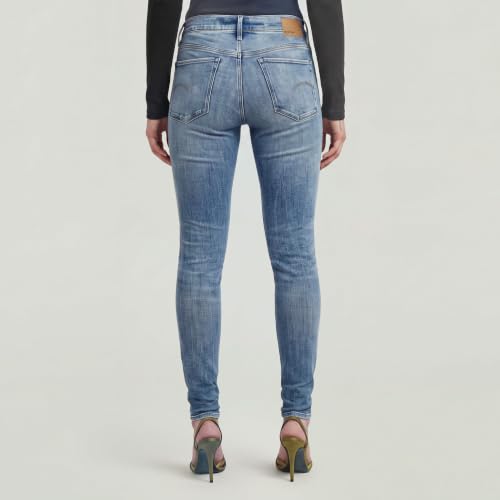 G-STAR Damen 3301 Skinny Jeans, Blau (Faded Blue Halite D05175-C051-H914), 33W / 30L – Ansicht 2