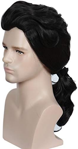 Parrucca Barocca Grigia Con Treccia - Costume Nobile, Principe, Vampiro Per Carnevale E Halloween - Foto 7