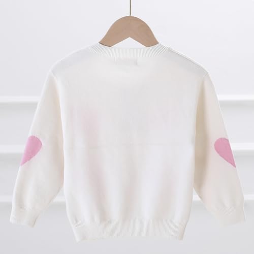 Image of 2-7T Toddler Little Girls Cardigan Sweaters School Uniforms Button Long Sleeve Knit Tops Fall Winter Clothes